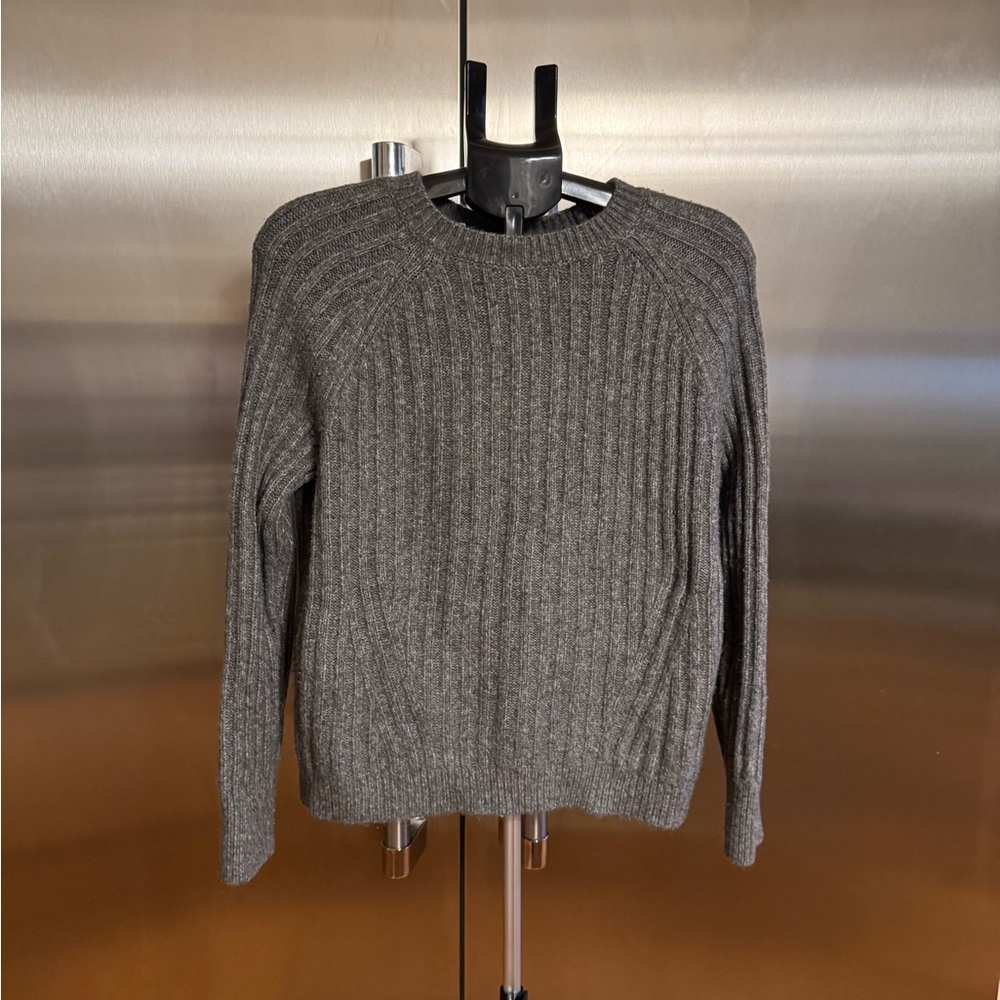 a new day Charcoal Ribbed Women's Crewneck Sweater